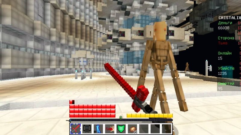 Майнкрафт Звездные войны кристаликс
