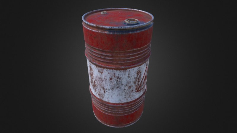 Бочка металлическая Старая