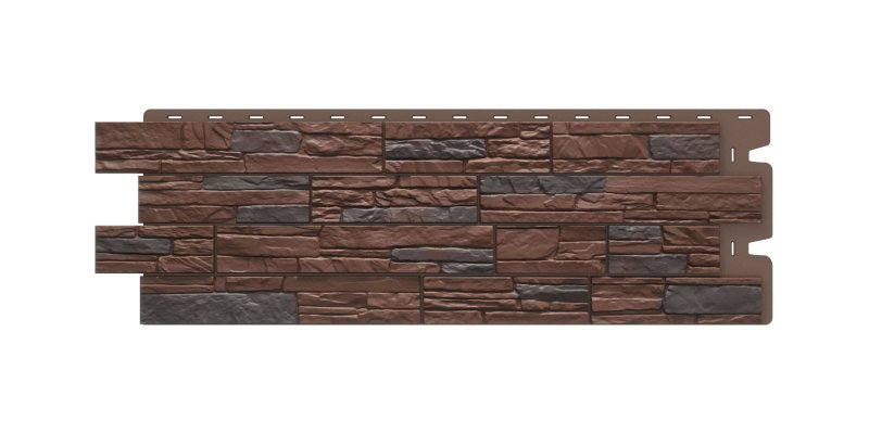 Панель фасадная Stein орех темный (1098*400 мм) Docke