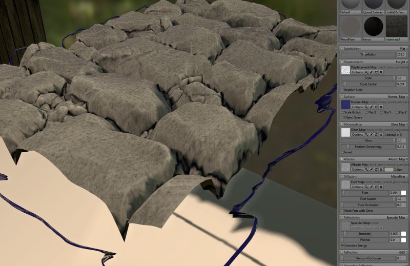Displacement Map камень
