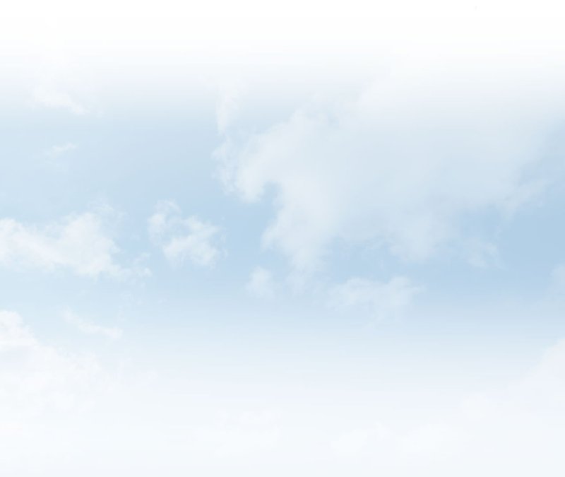 Нежно голубое небо