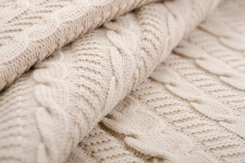 Плед вязаный