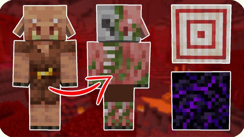 Зомби Пиглины майнкрафт