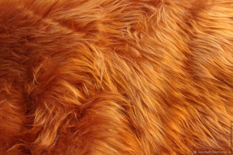 Искусственный мех рыжий