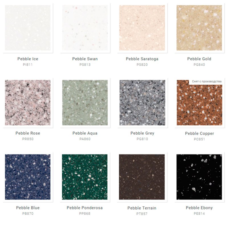 Старон искусственный камень цвета