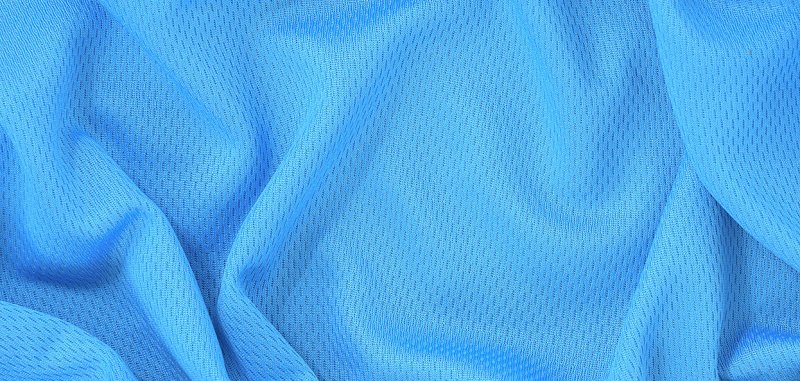 Ткань полиэстер голубая