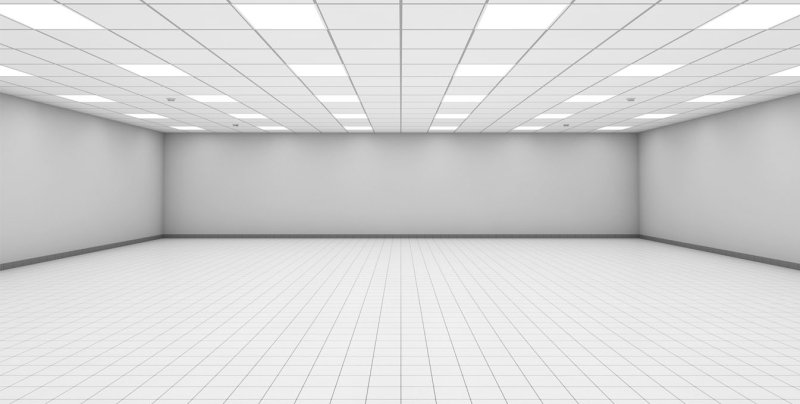 Потолок в перспективе