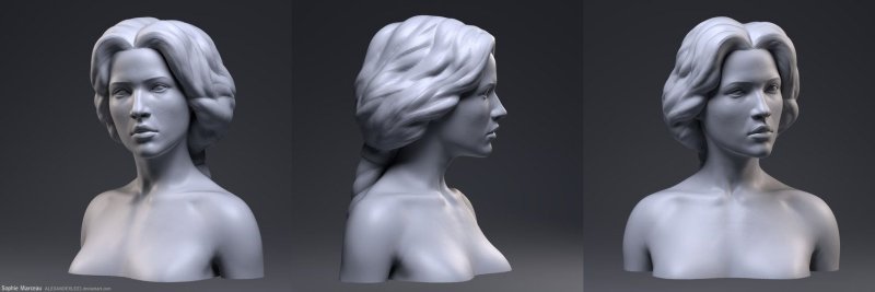 Женский скульптурный портрет