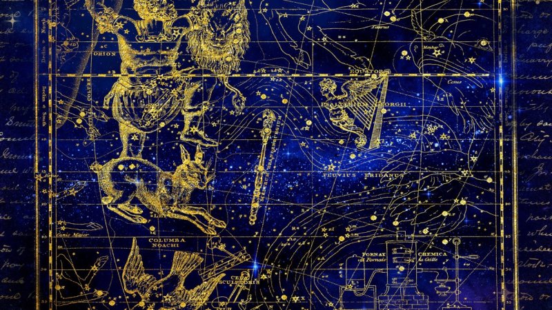 Карта созвездий знаков зодиака