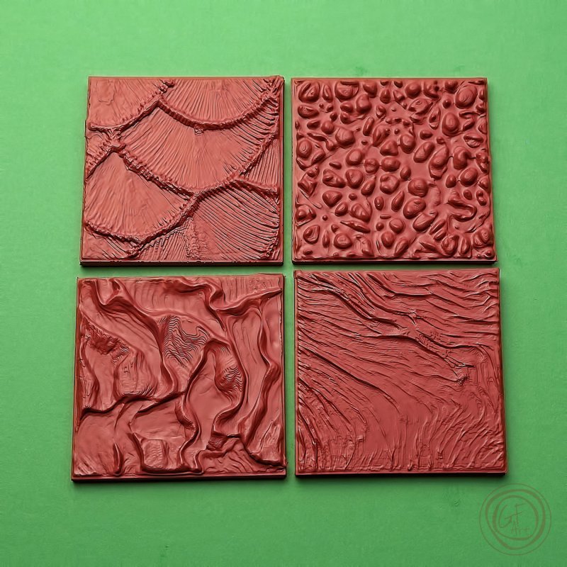 Фактуры на пластилине