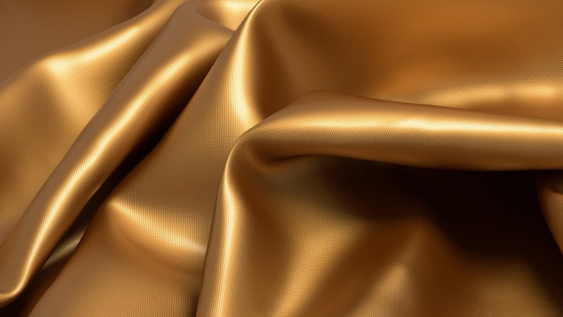 Золотистый шелк