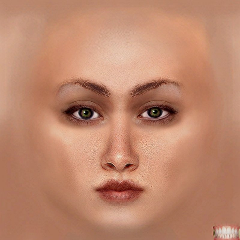 Текстура женского лица
