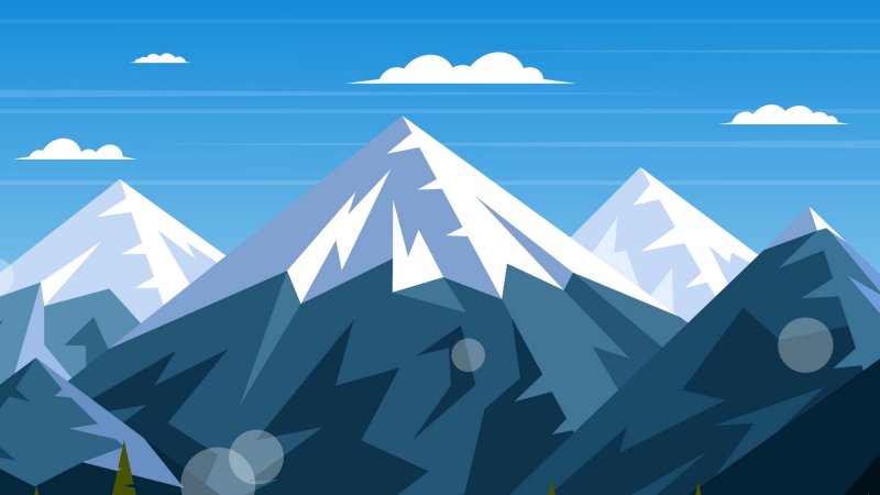 Горы мультяшные