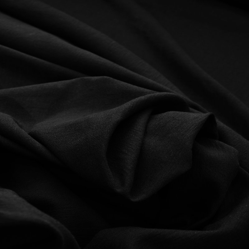 Черная ткань хлопок