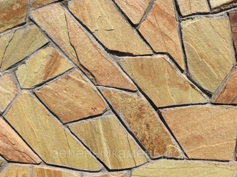 Песчаник галтованный мощение