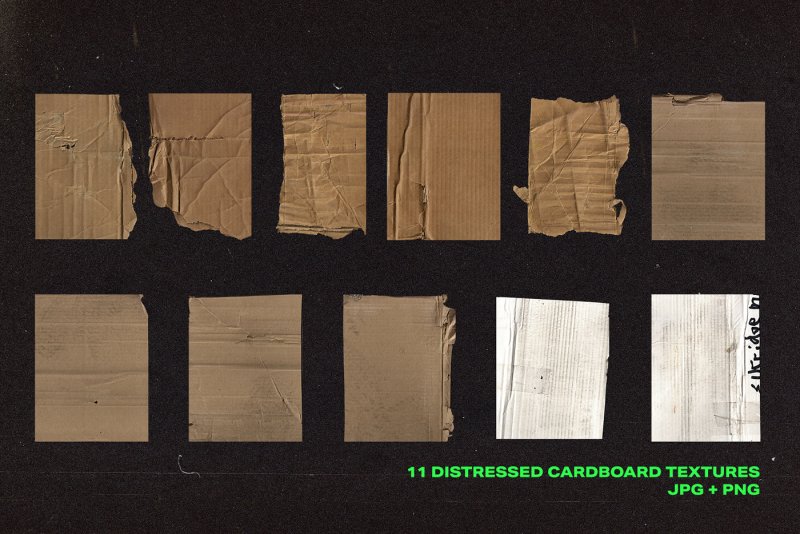 Рваный картон