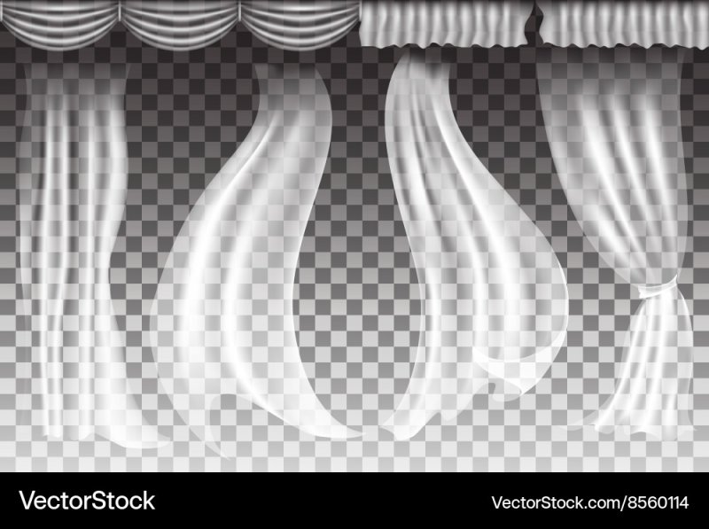 Занавески на прозрачном фоне