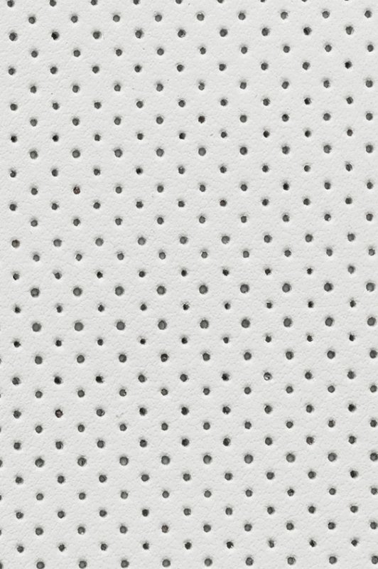 Кожа белая перфорированная