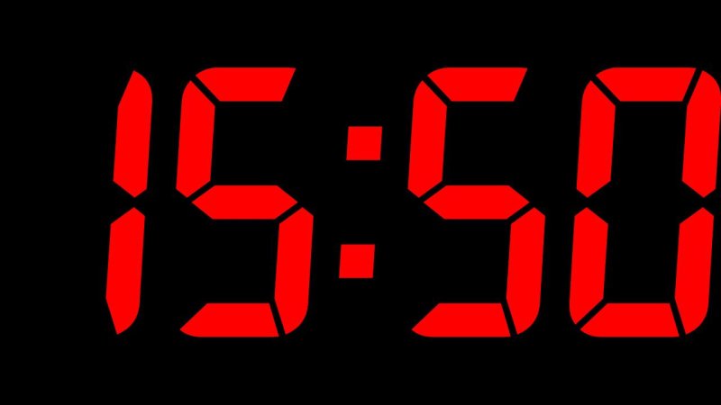 Большие электронные часы