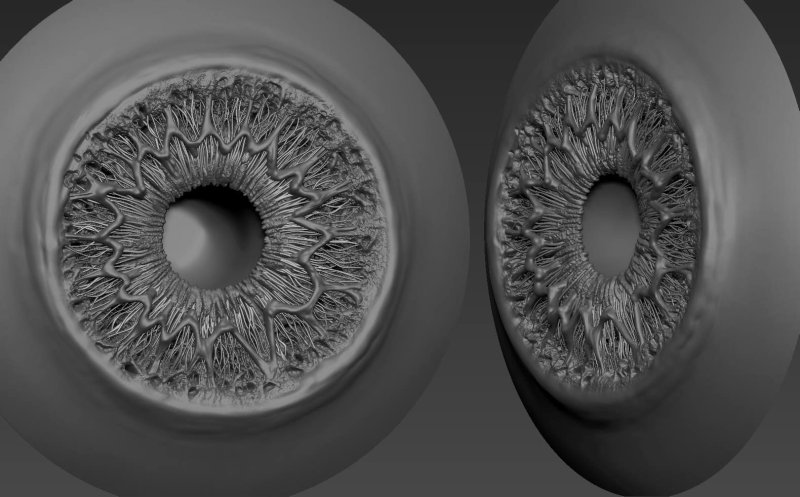 Альфа глаза Zbrush