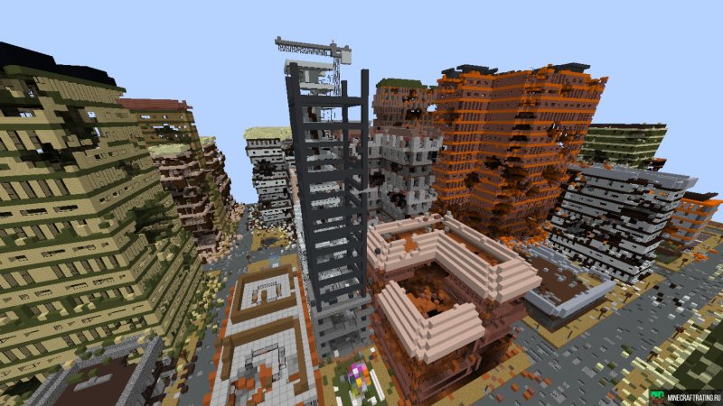 Зомби апокалипсис город в МАЙНКРАФТЕ