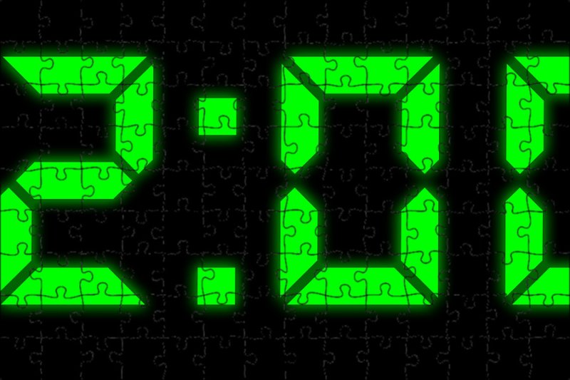 Цифры электронных часов