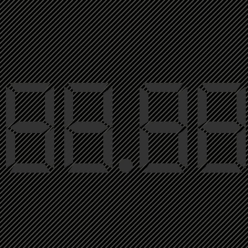 Цифры электронных часов