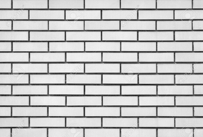 Белый кирпич бесшовный