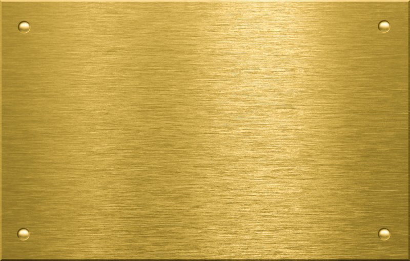 Металлическая пластина золото