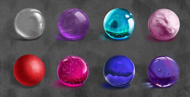 Стеклянный шар референс