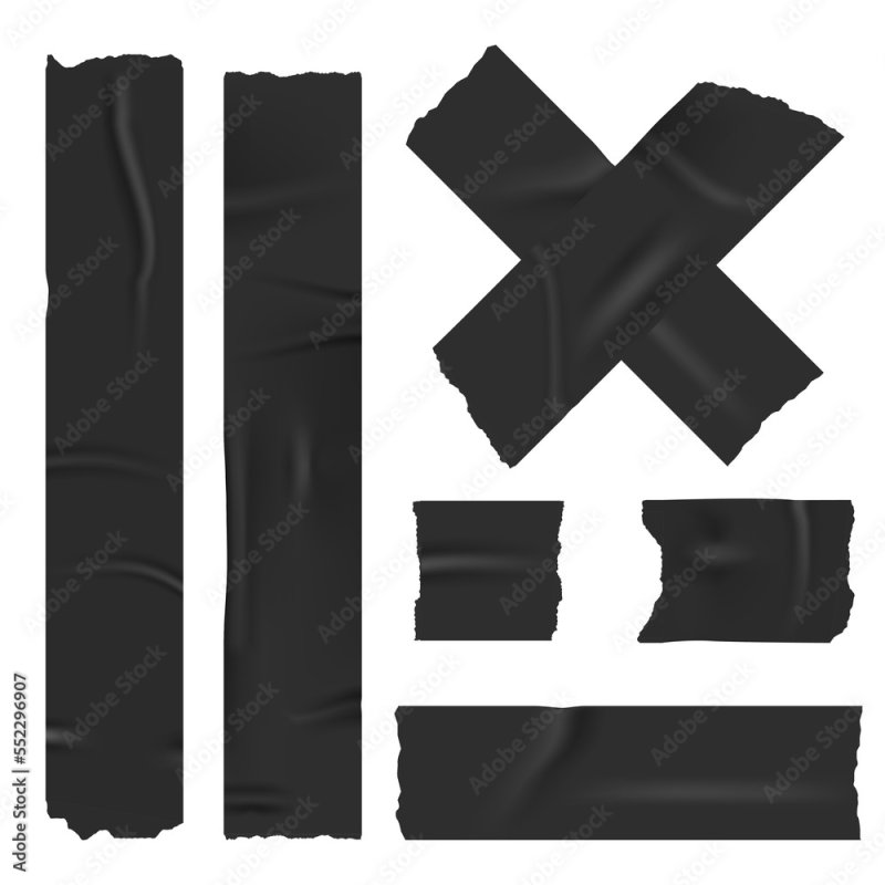 Черная лента для фотошопа