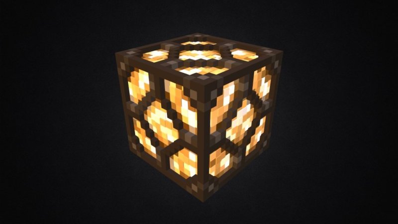 Minecraft редстоун лампа