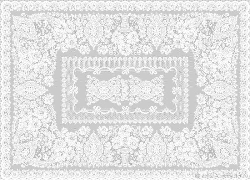 Скатерть с кружевом