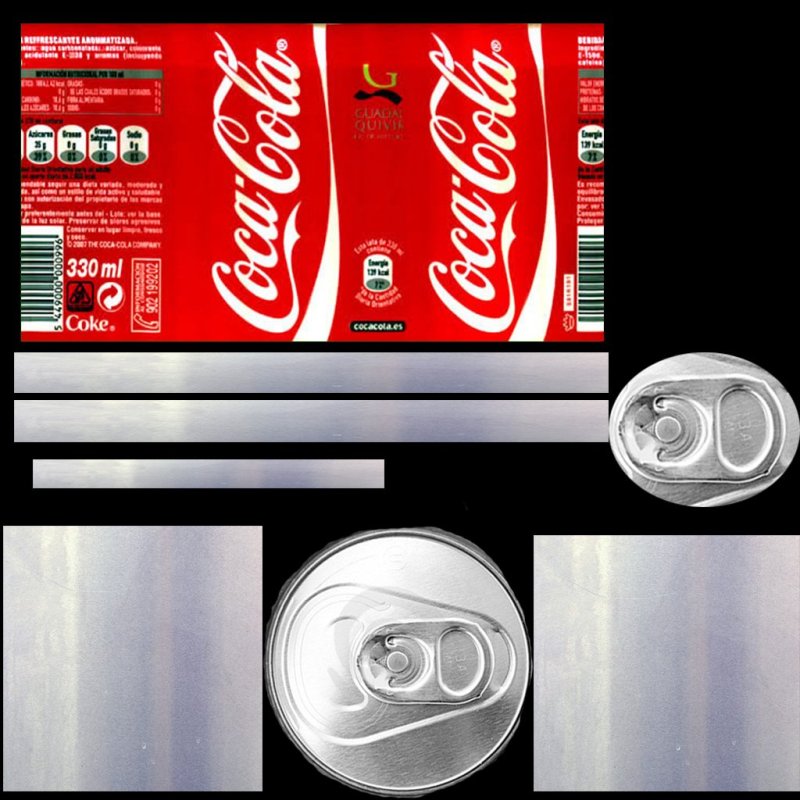 Coca Cola UV развертка