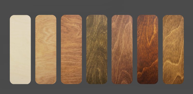 Цвета пород дерева