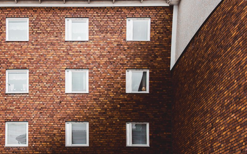 Фасады зданий из кирпича