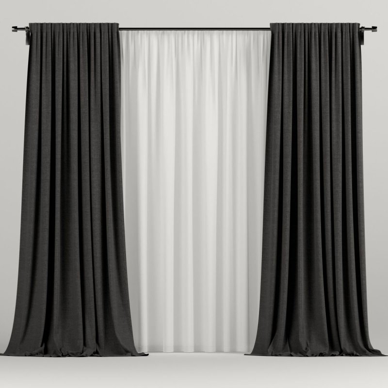 Черные шторы