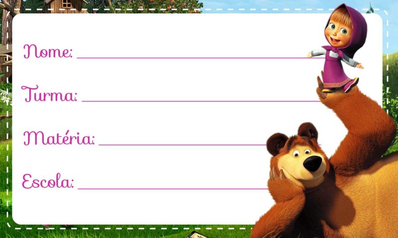 Рамка Маша и медведь