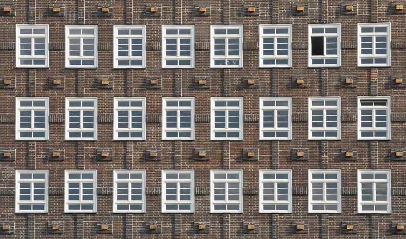 Текстура здания с окнами