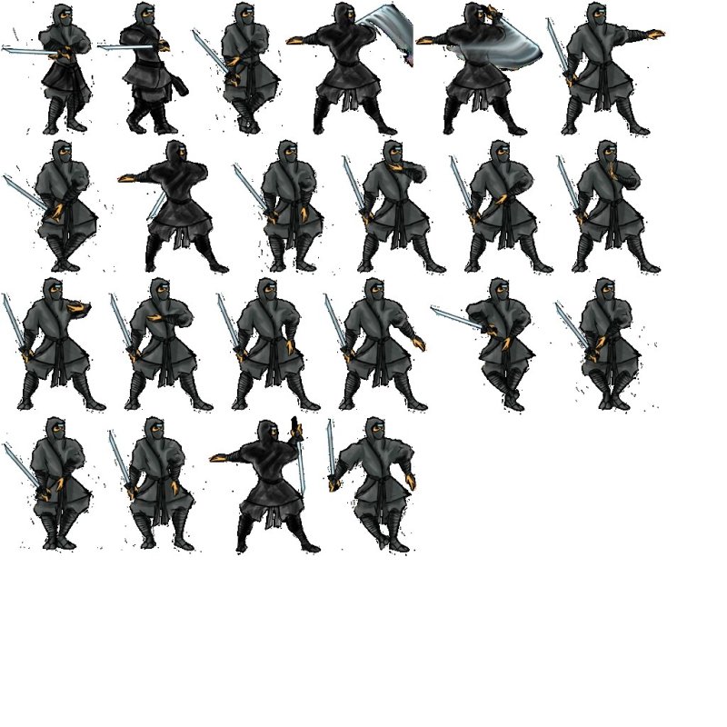 Спрайт ниндзя 2д
