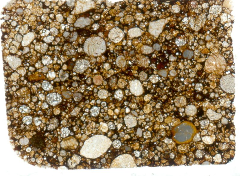 Текстура метеорита