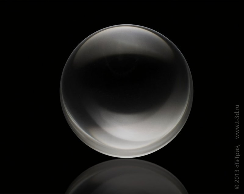 Черный стеклянный шар