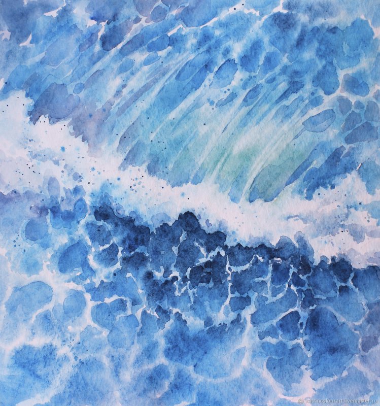 Море акварелью