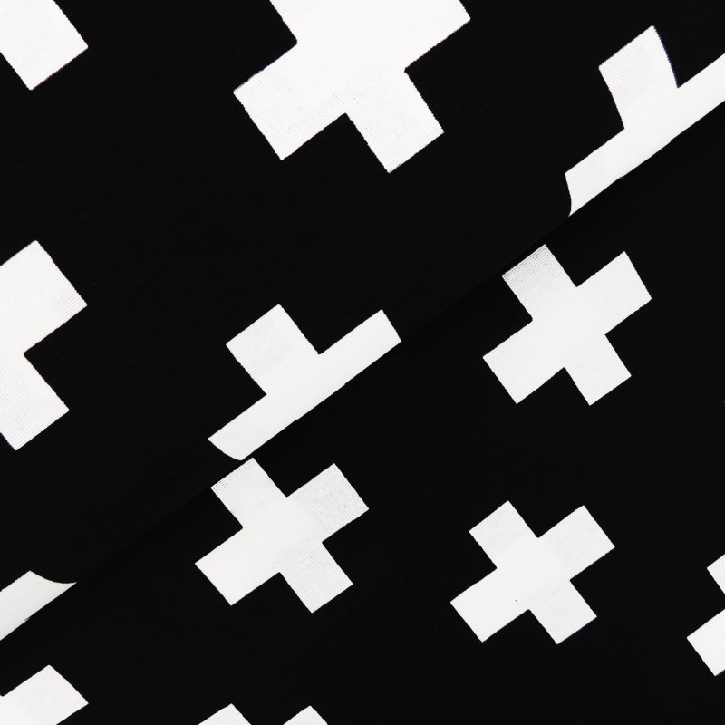 Крестик на черном фоне