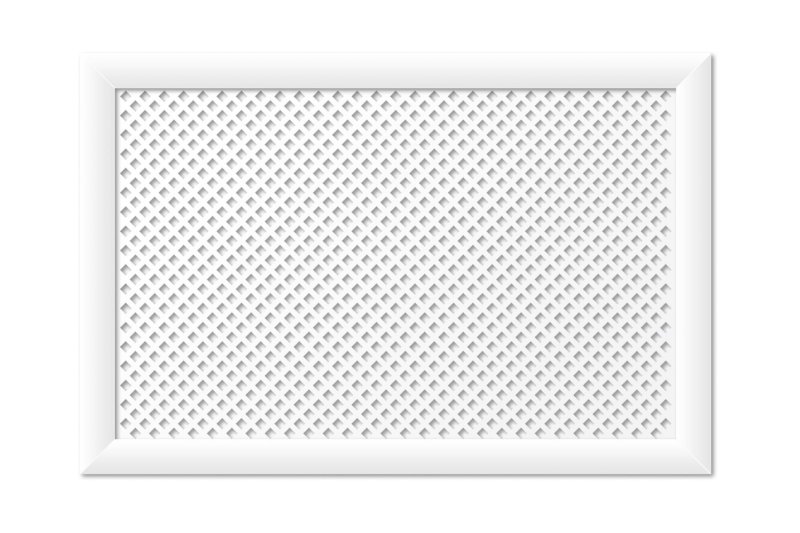 Экран для радиатора Сусанна 120х60 см Глория белый