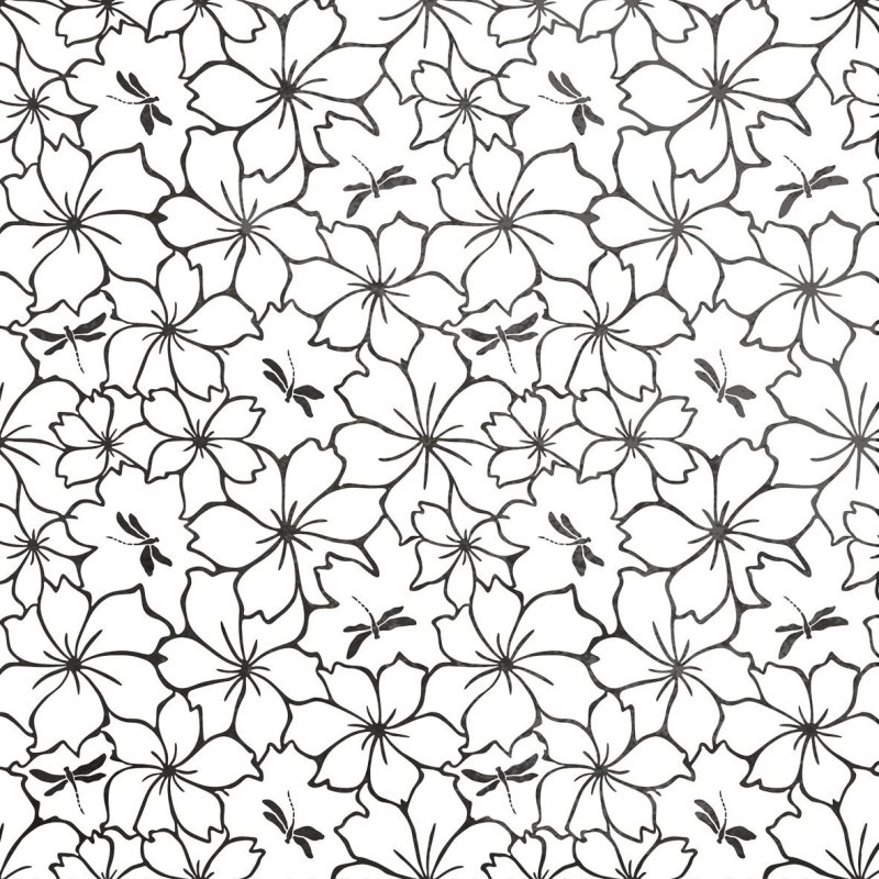 Бесшовный цветочный узор