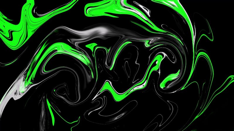 Черно зеленый