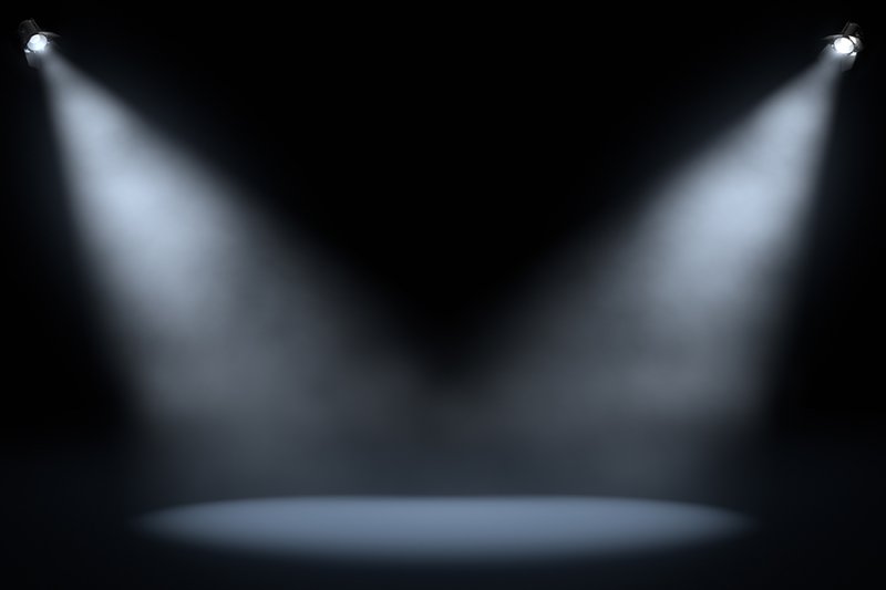 Прожектор в темноте