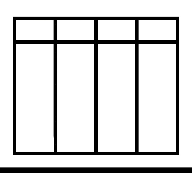 Прозрачная оконная рама