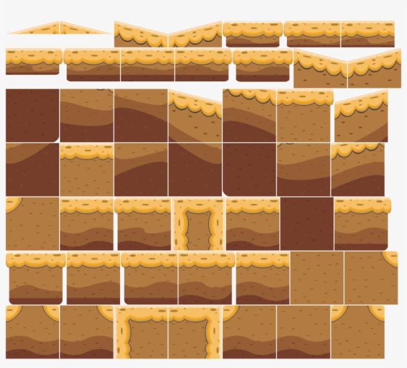 Tileset platformer пустыня